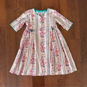 Fabindia Girls Cotton Floral Block Print Dress Kurta NWT